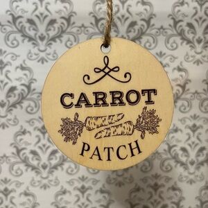 Sublimation Carrot patch Round